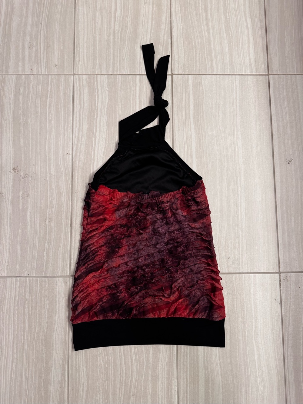 Studio Y 2000s Ruffle Halter Top - Picture 5 of 5